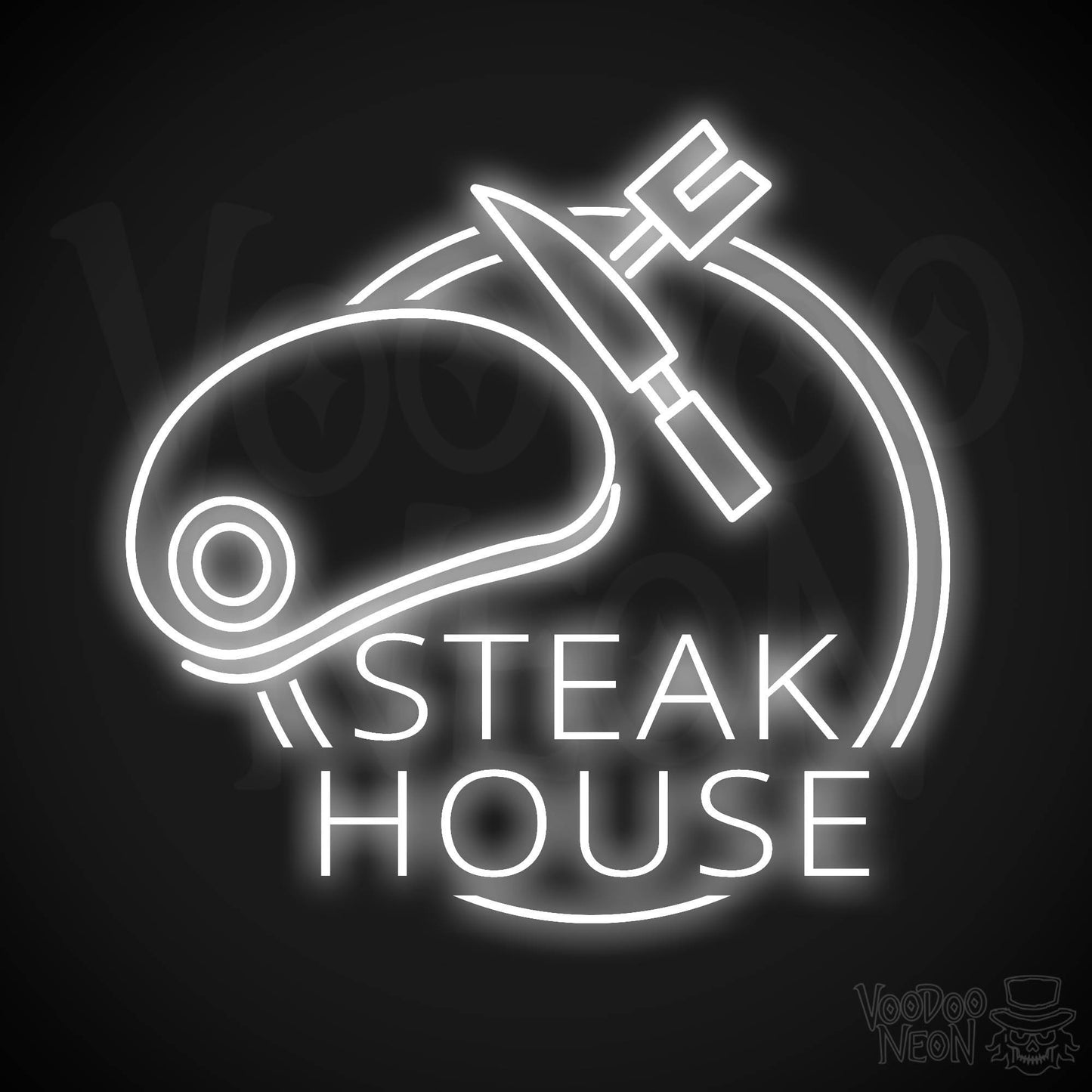 Steakhouse LED Neon - White