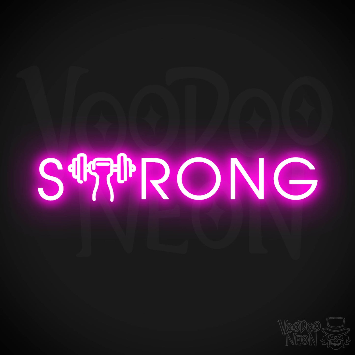 Strong Neon Sign - Neon Strong Sign - Gym Sign - Color Pink