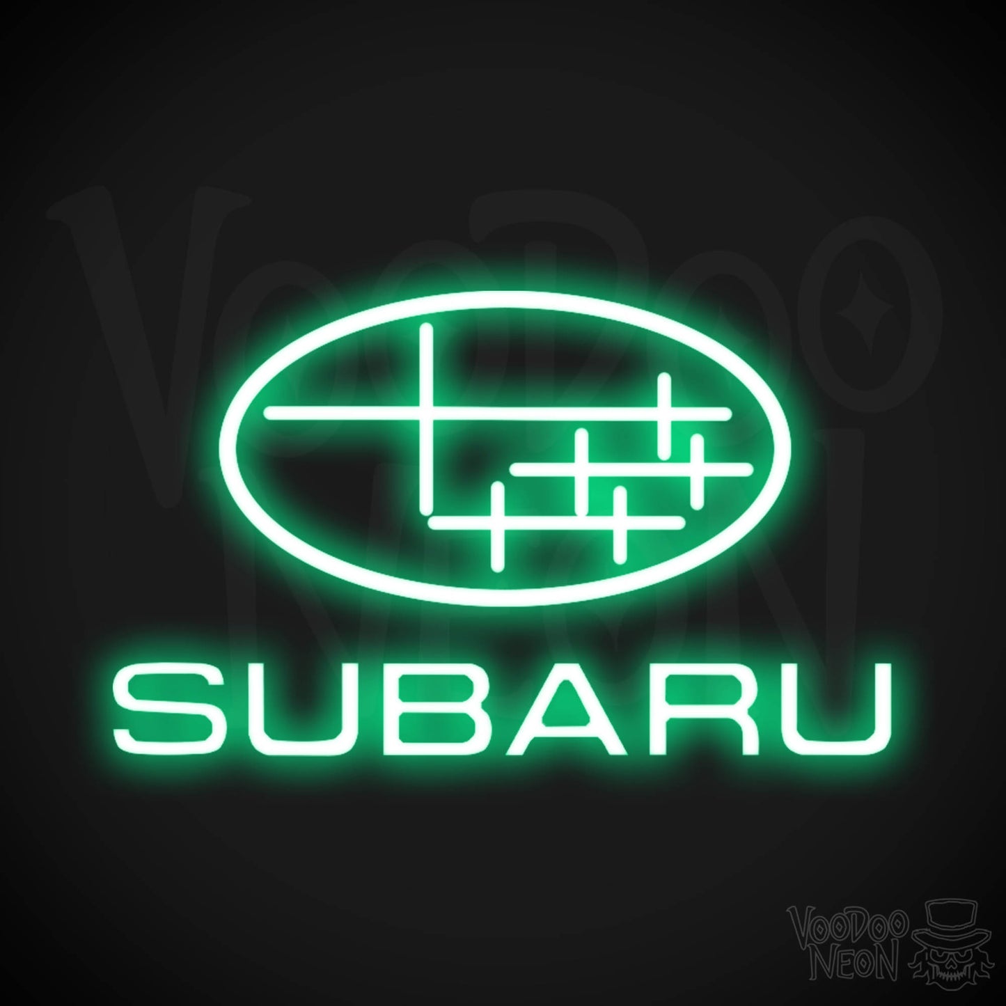 Subaru Neon Sign - Subaru Sign - Subaru Decor - Wall Art - Color Green