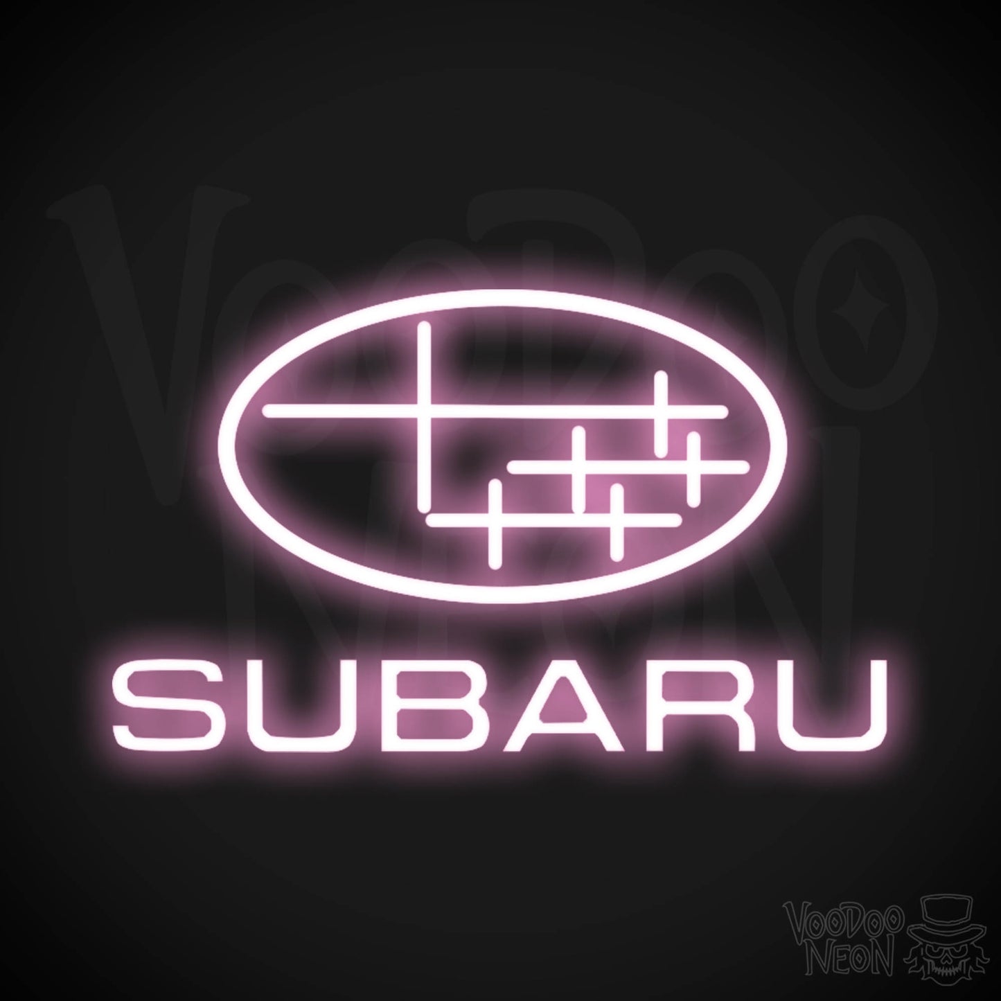 Subaru Neon Sign - Subaru Sign - Subaru Decor - Wall Art - Color Light Pink