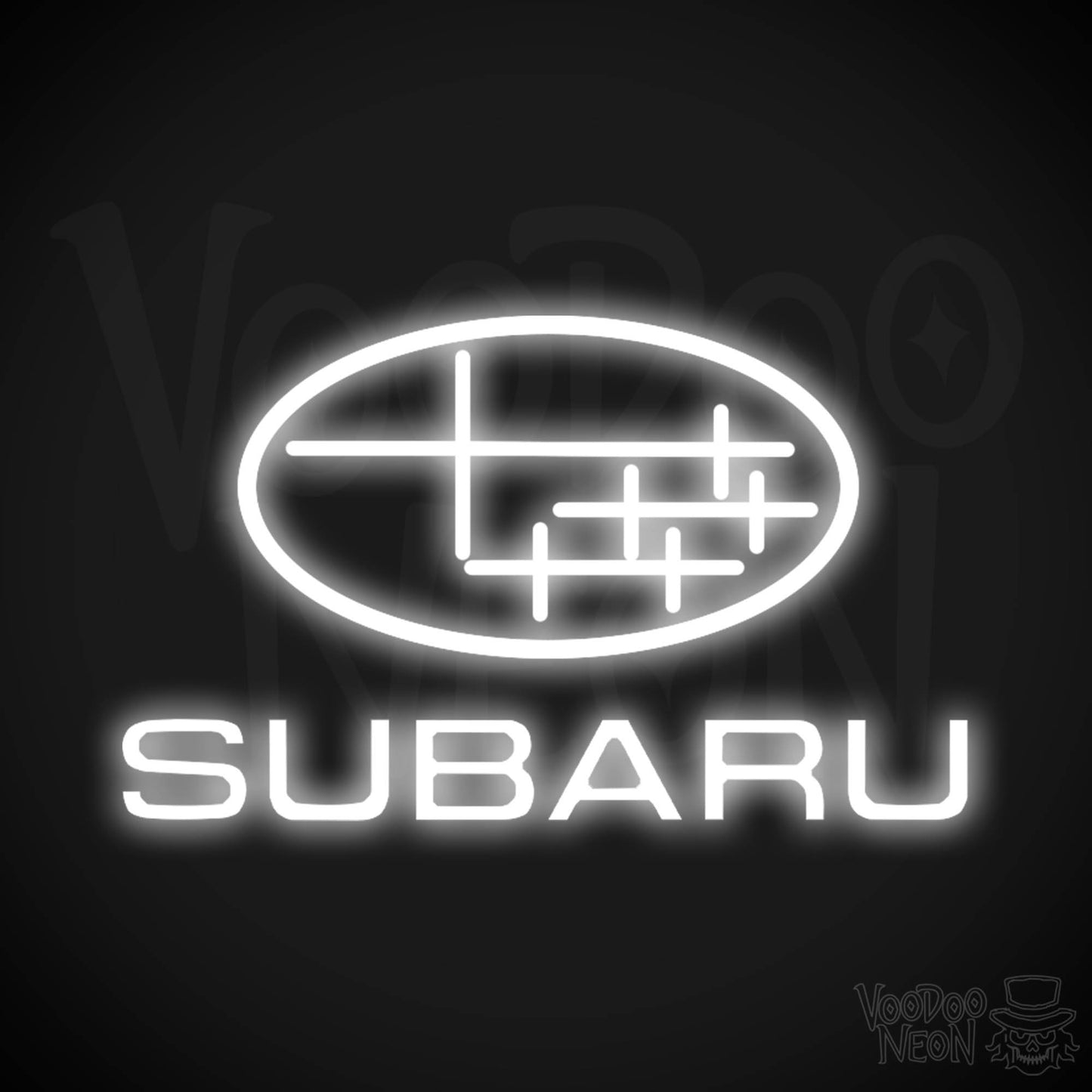 Subaru Neon Sign - Subaru Sign - Subaru Decor - Wall Art - Color White