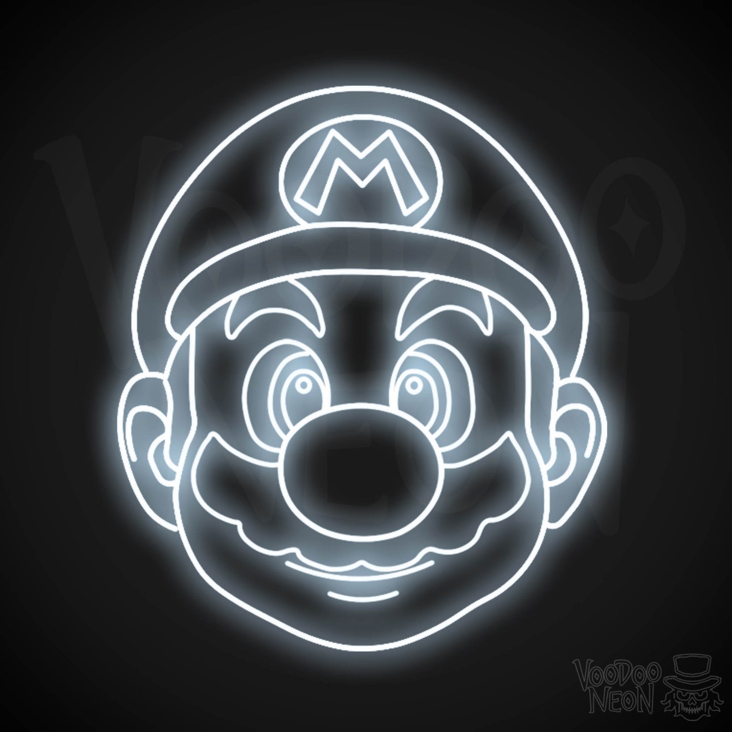 Mario Neon Sign - Mario Sign - Mario Wall Art - LED Neon Wall Art - Color Cool White
