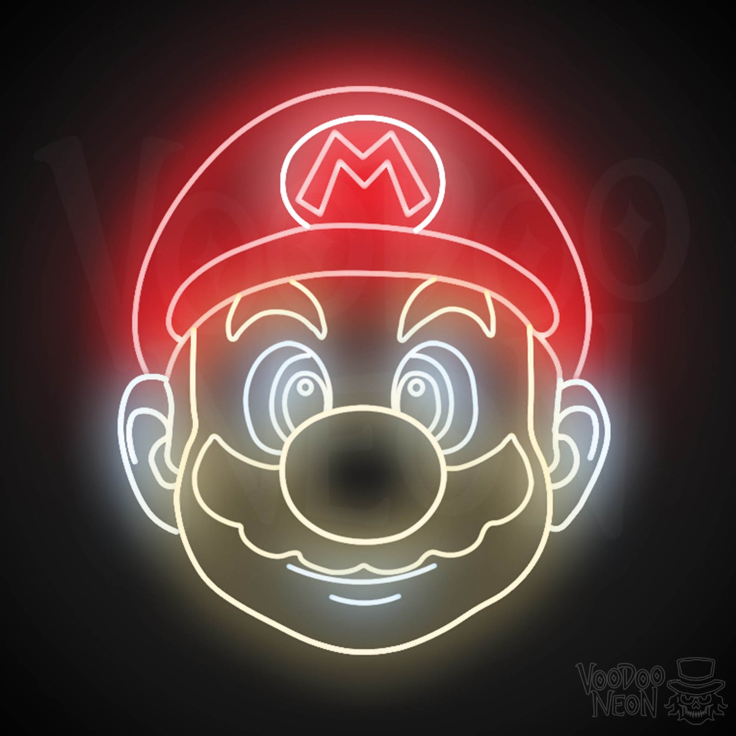 Mario Neon Sign - Mario Sign - Mario Wall Art - LED Neon Wall Art - Color Multi-Color