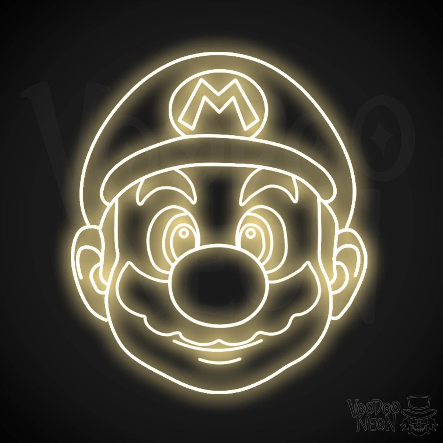 Mario Neon Sign - Mario Sign - Mario Wall Art - LED Neon Wall Art - Color Warm White