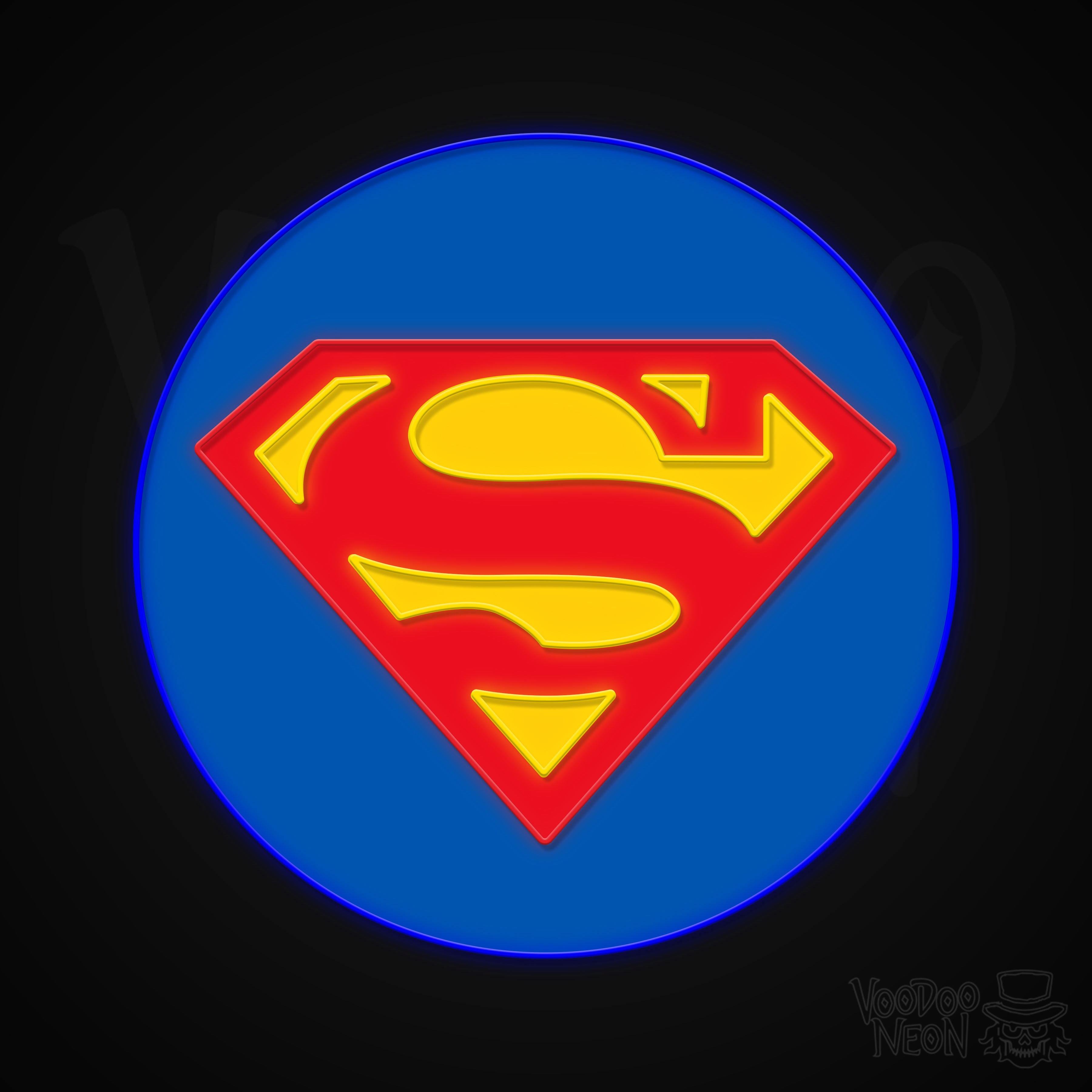 Superman Neon Sign