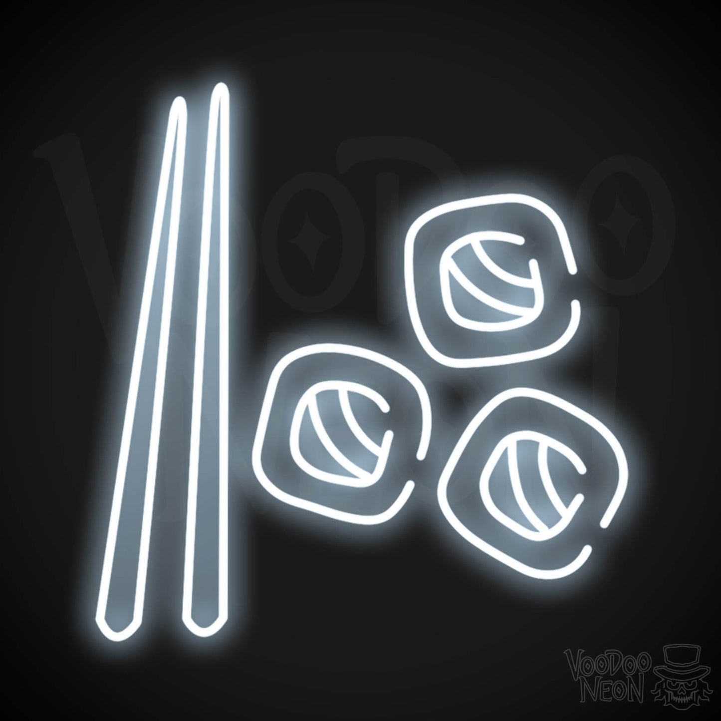 Sushi Neon Sign - Neon Sushi Sign - Color Cool White