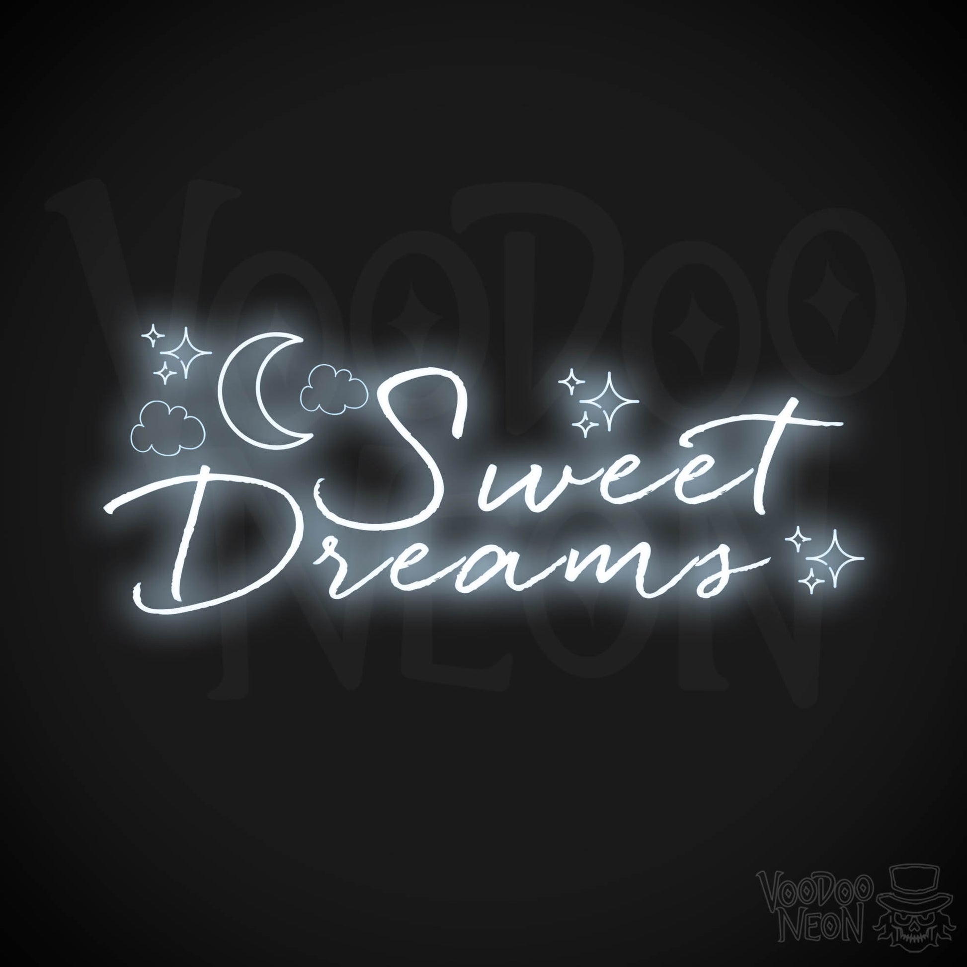Sweet Dreams Neon Sign - Neon Sweet Dreams Wall Art - LED Sign - Color Cool White