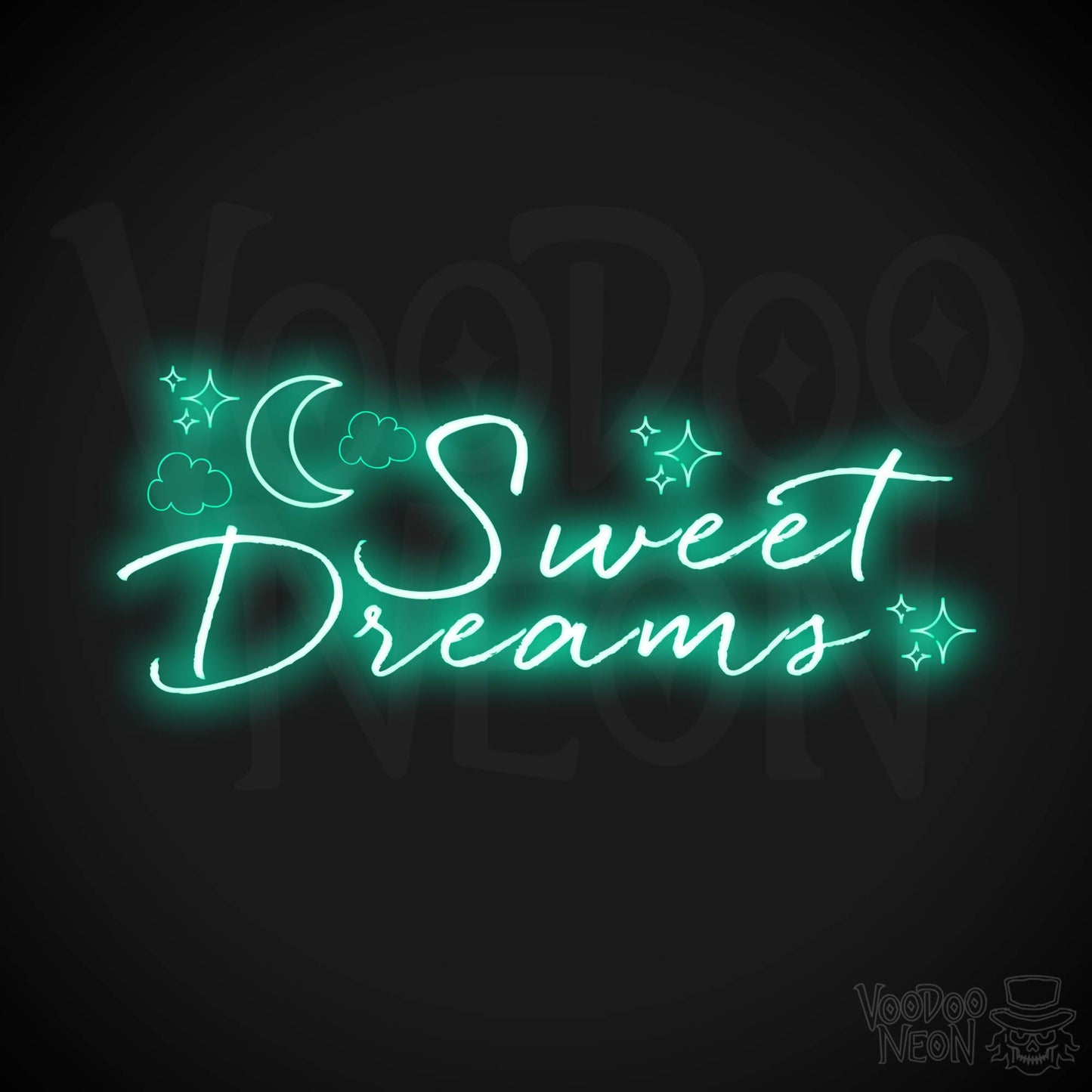Sweet Dreams Neon Sign - Neon Sweet Dreams Wall Art - LED Sign - Color Light Green
