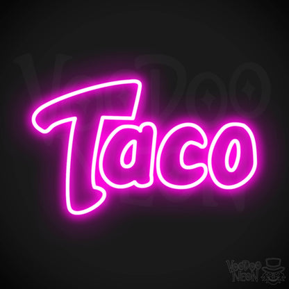 Taco LED Neon - Pink