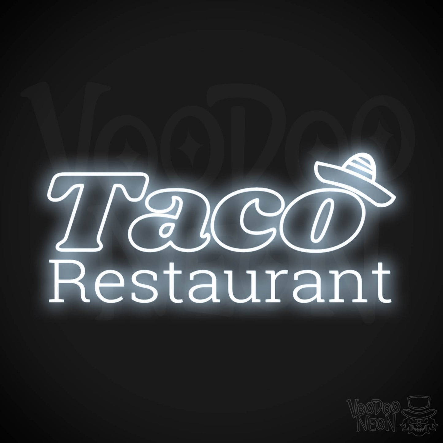 Taco Restaurant LED Neon - Cool White