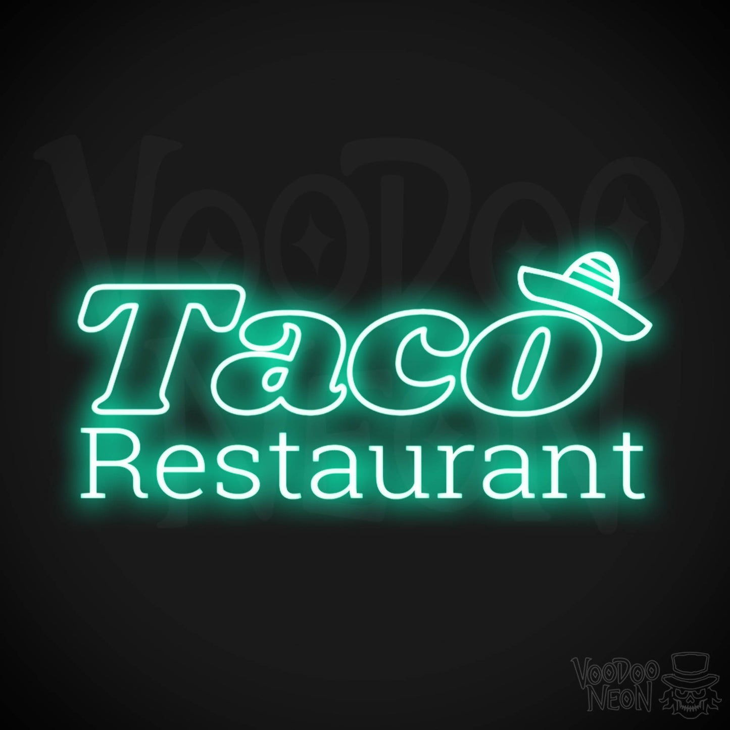 Taco Restaurant LED Neon - Light Green
