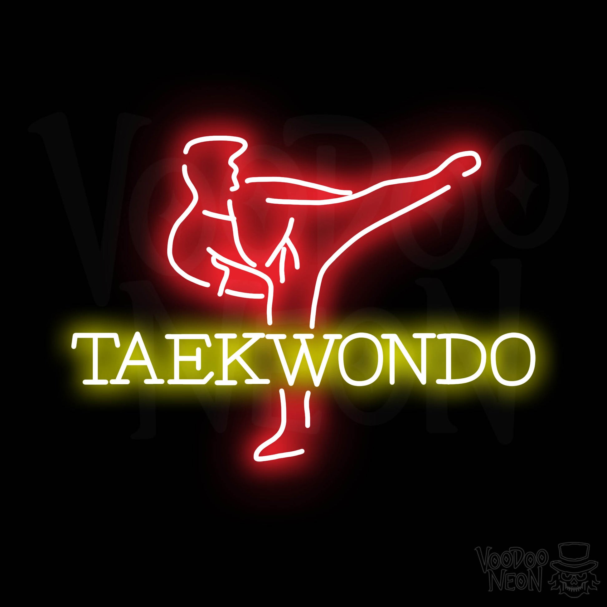 Taekwondo Neon Sign - Multi-Color