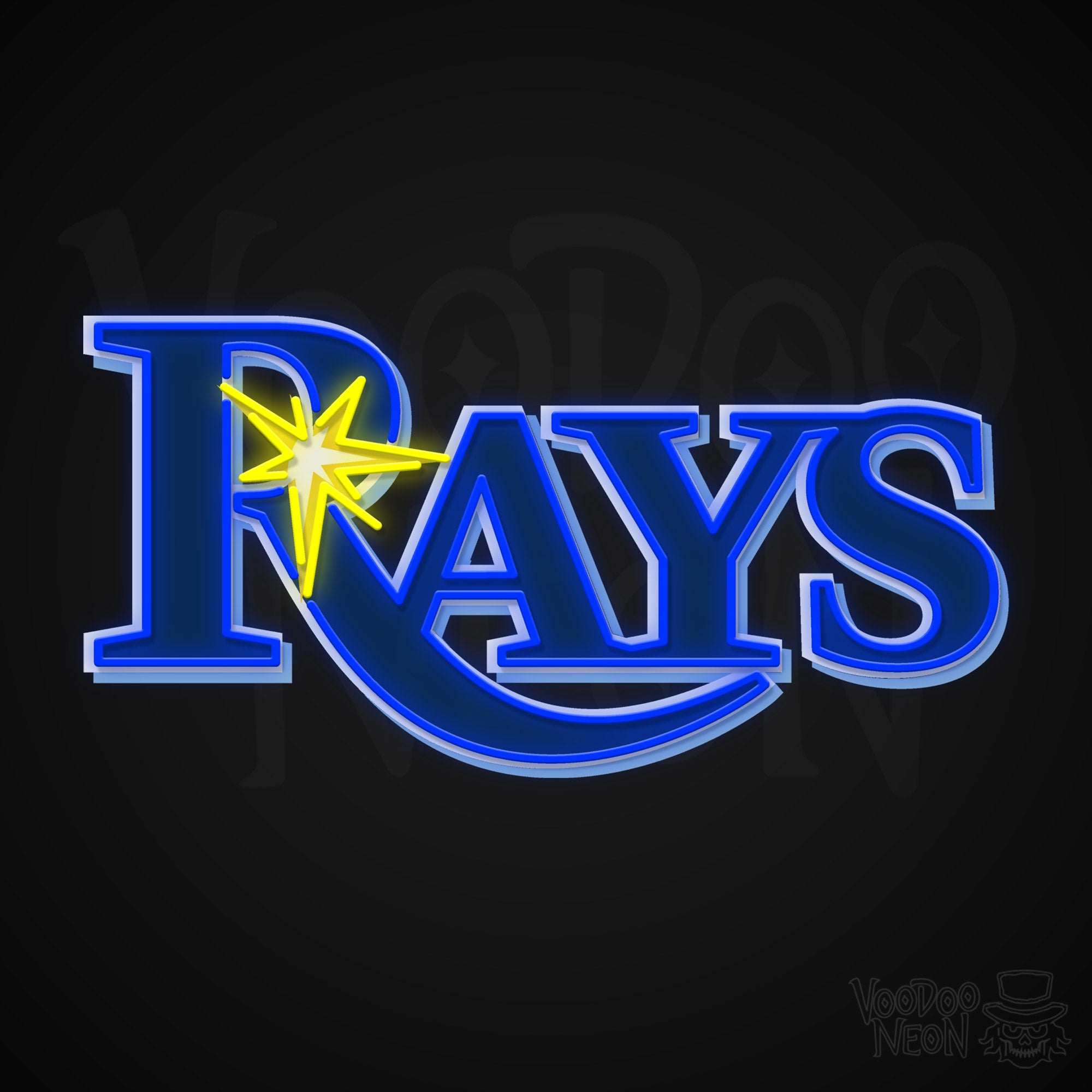 Tampa Bay Rays Neon Sign - Baseball Neon Sign