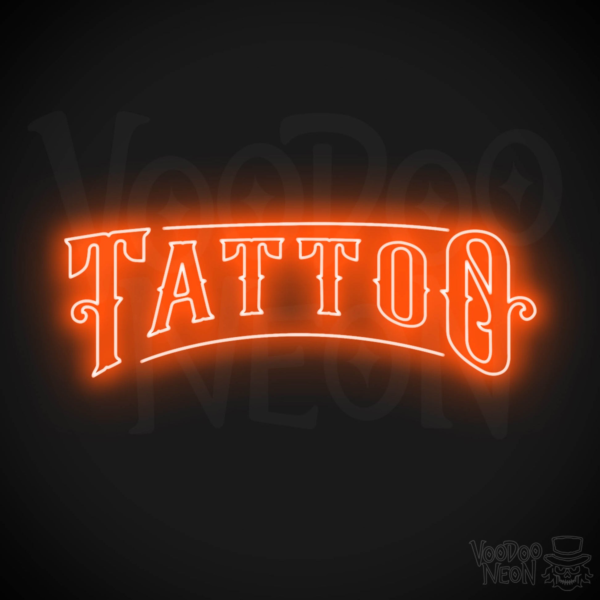 Tattoo Parlor LED Neon - Orange
