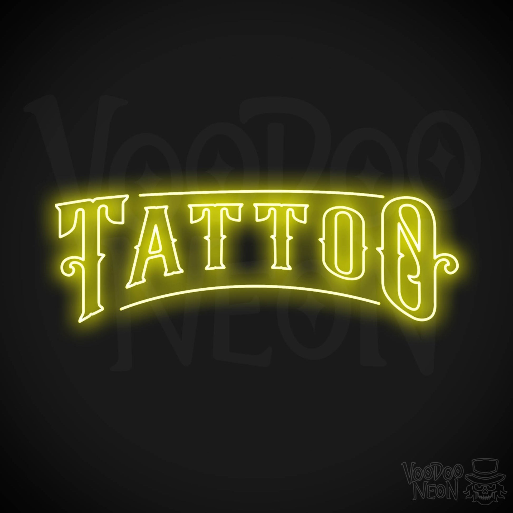 Tattoo Parlor LED Neon - Yellow