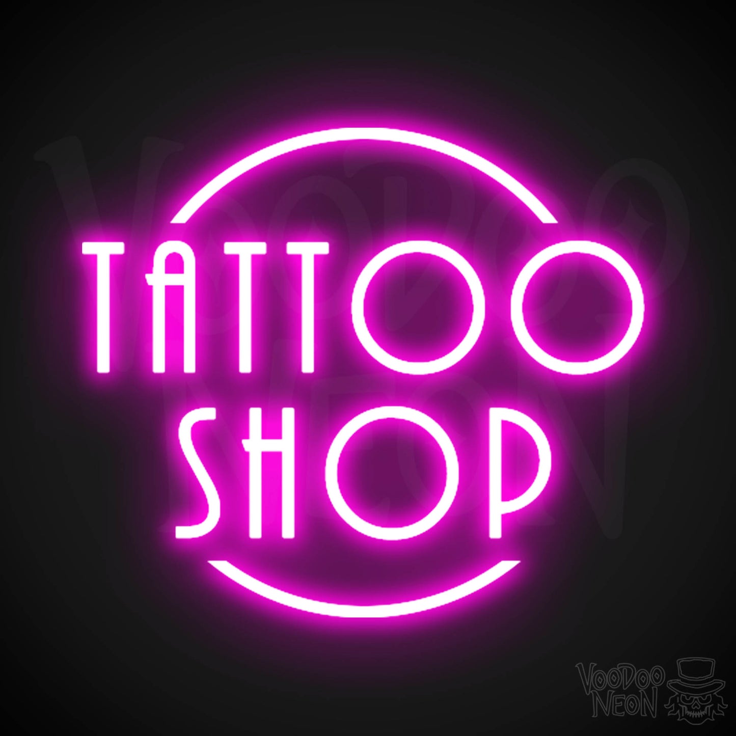 Tattoo Shop Neon Sign - Neon Tattoo Shop Sign - Tattoo Sign - Color Pink