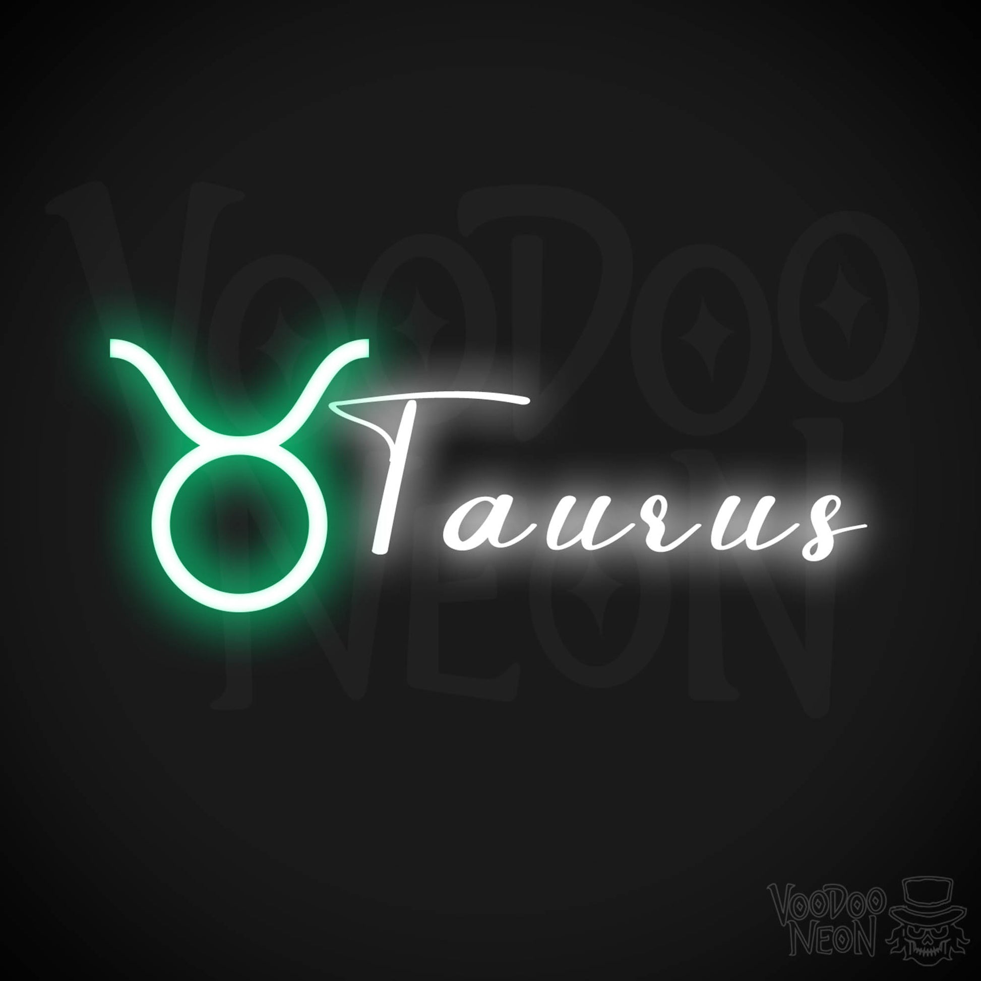 Taurus Neon Sign - Neon Taurus Sign - Taurus Symbol - Neon Wall Art - Color Multi-Color