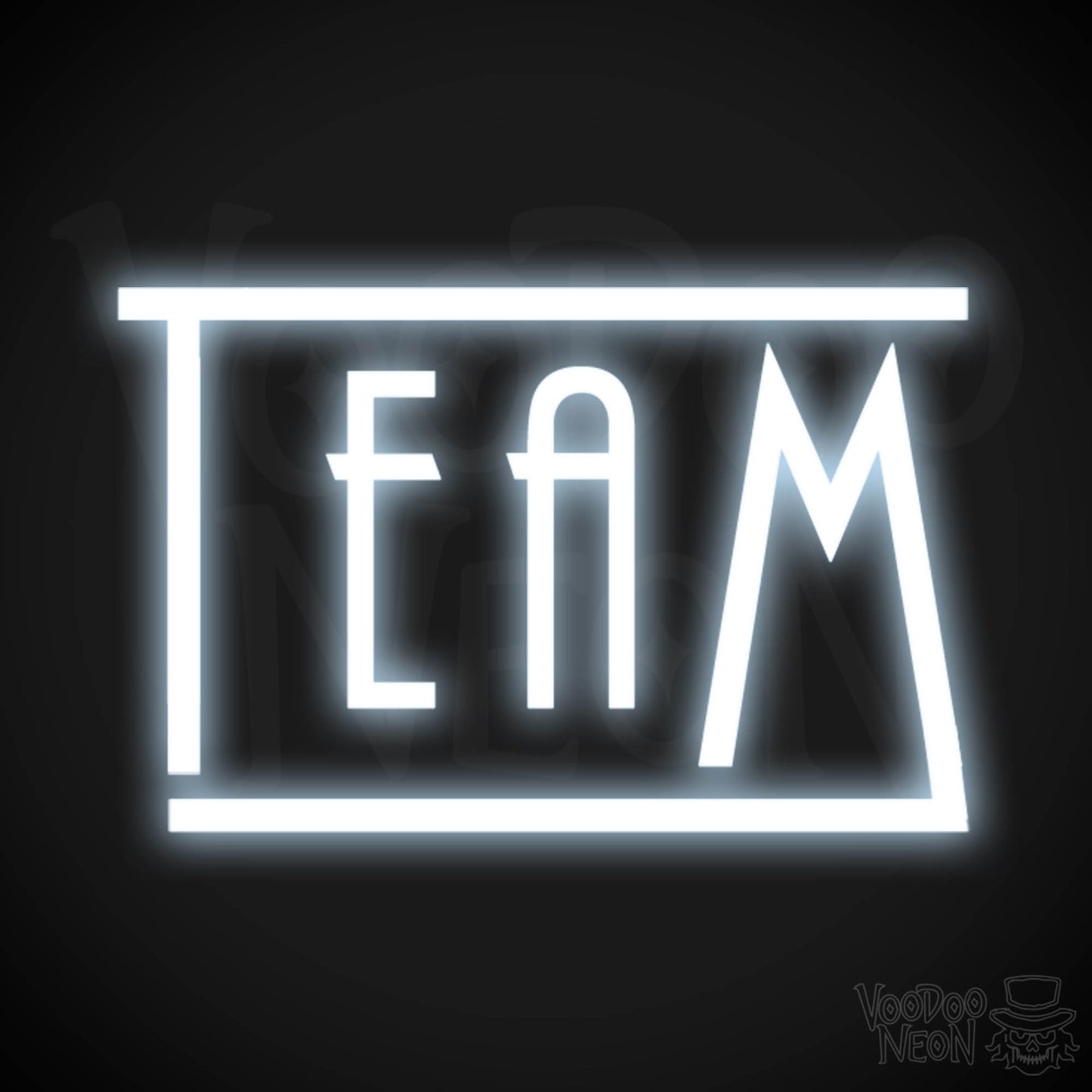 Team Neon Sign - Neon Team Sign - Color Cool White