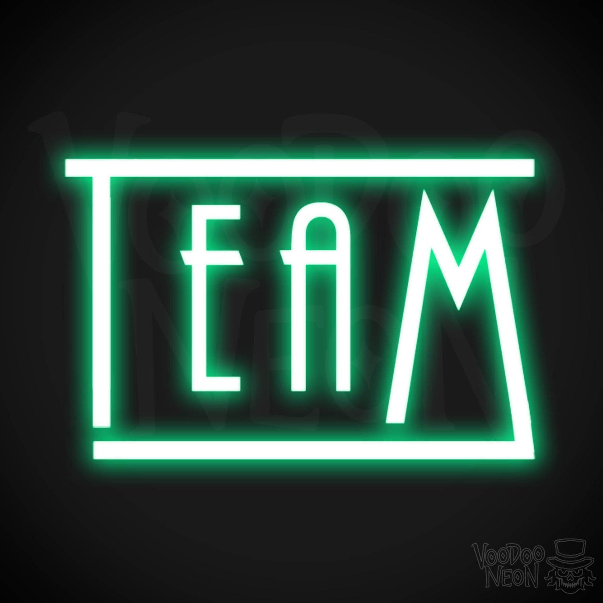 Team Neon Sign - Neon Team Sign - Color Green