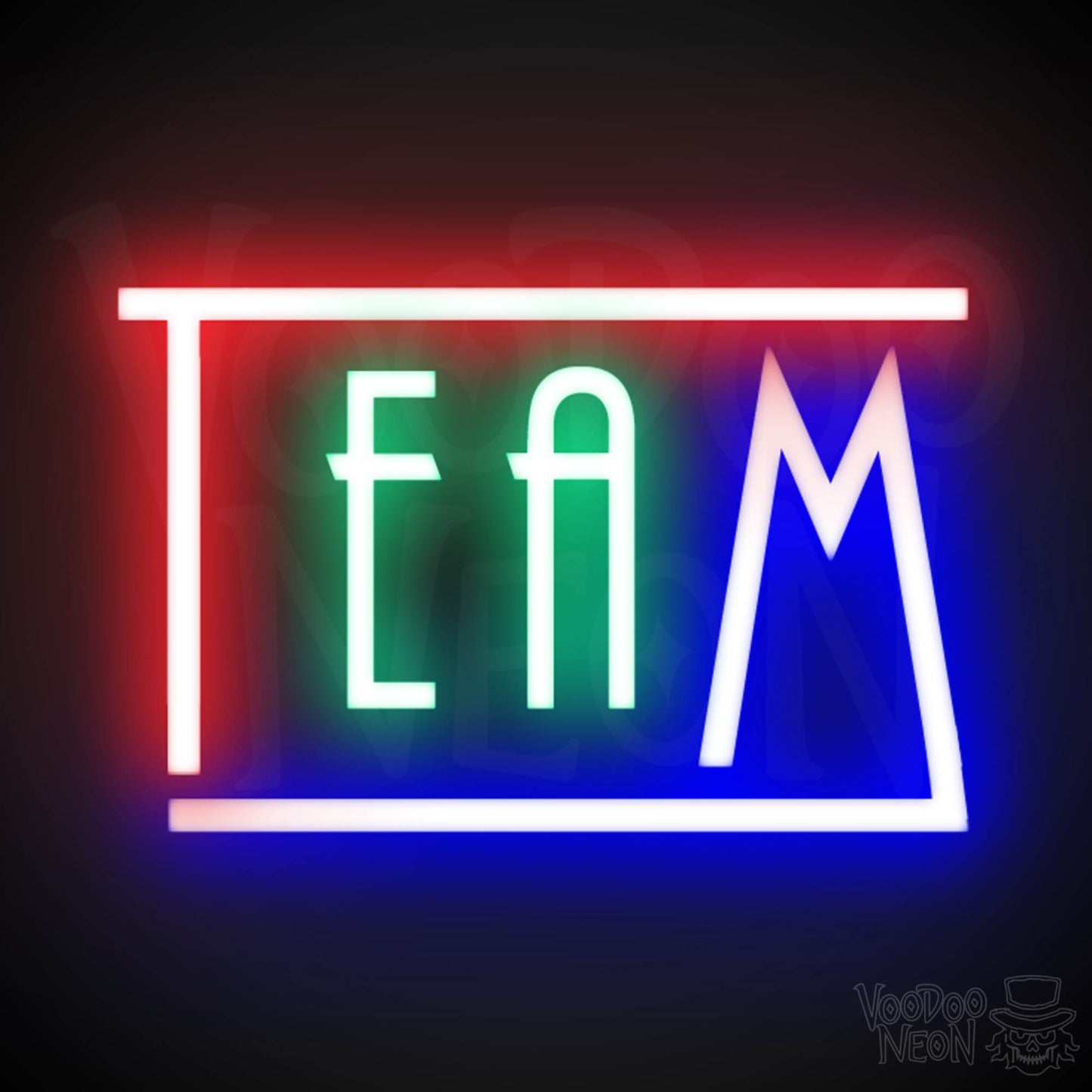 Team Neon Sign - Neon Team Sign - Color Multi-Color