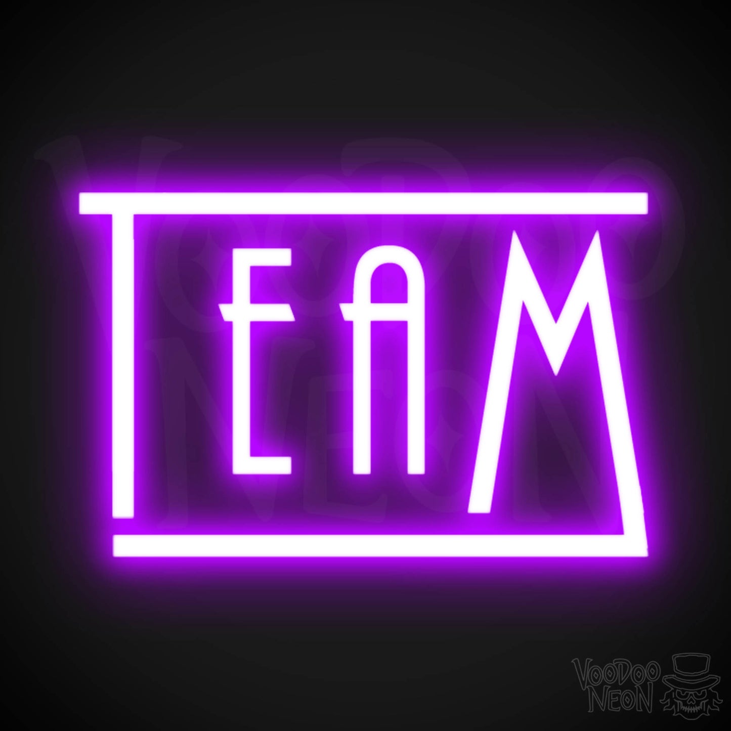 Team Neon Sign - Neon Team Sign - Color Purple