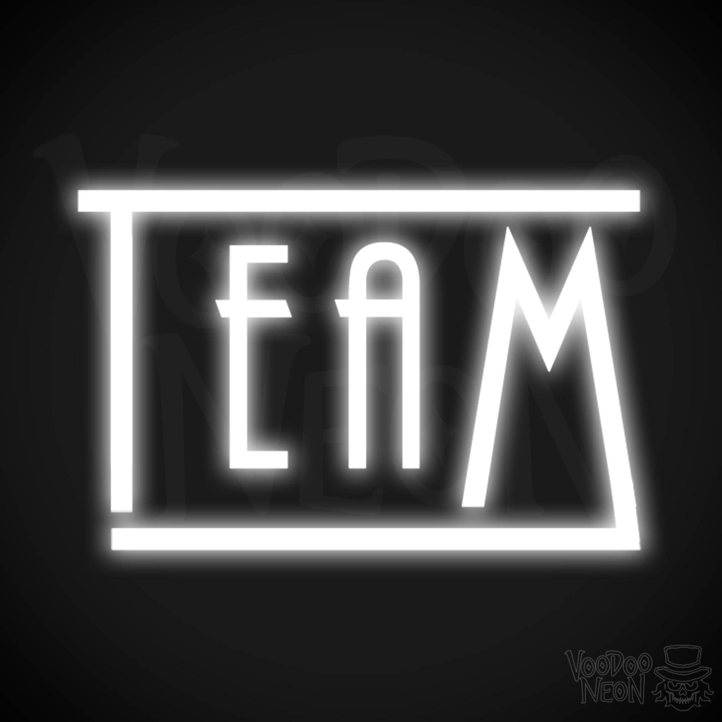 Team Neon Sign - Neon Team Sign - Color White