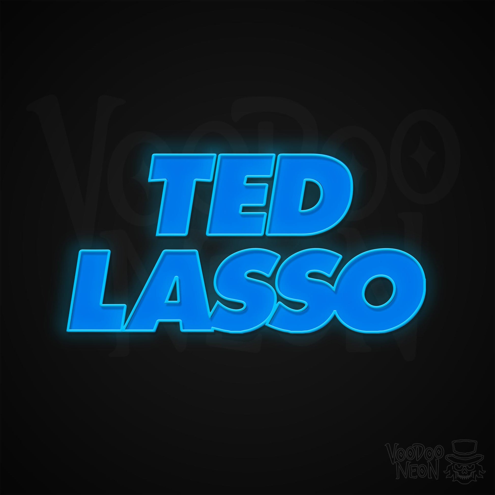 Ted Lasso Neon Sign - Multi-Color - Blackwall