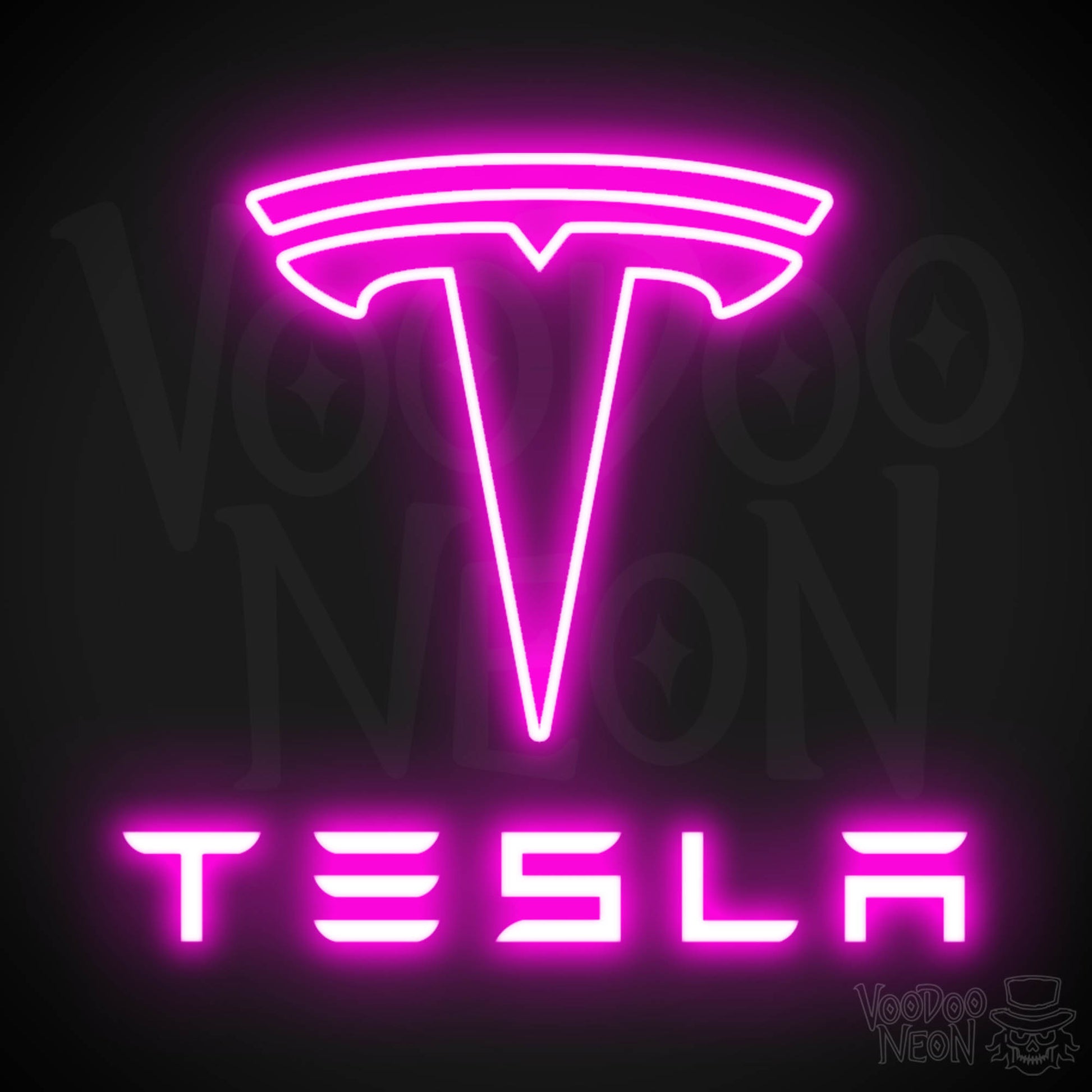 Tesla Neon Sign - Tesla Sign - Tesla Decor - Wall Art - Color Pink