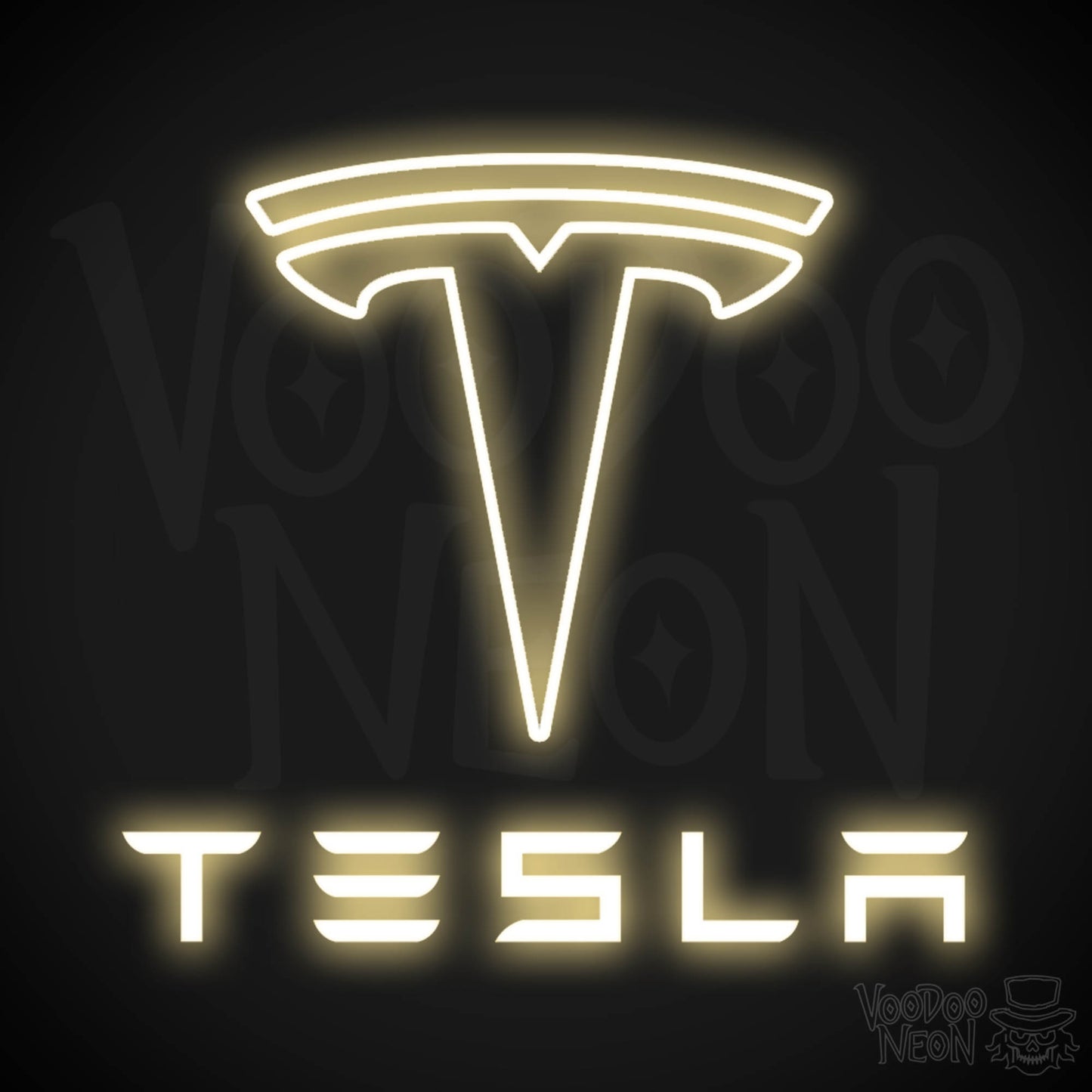 Tesla Neon Sign - Tesla Sign - Tesla Decor - Wall Art - Color Warm White