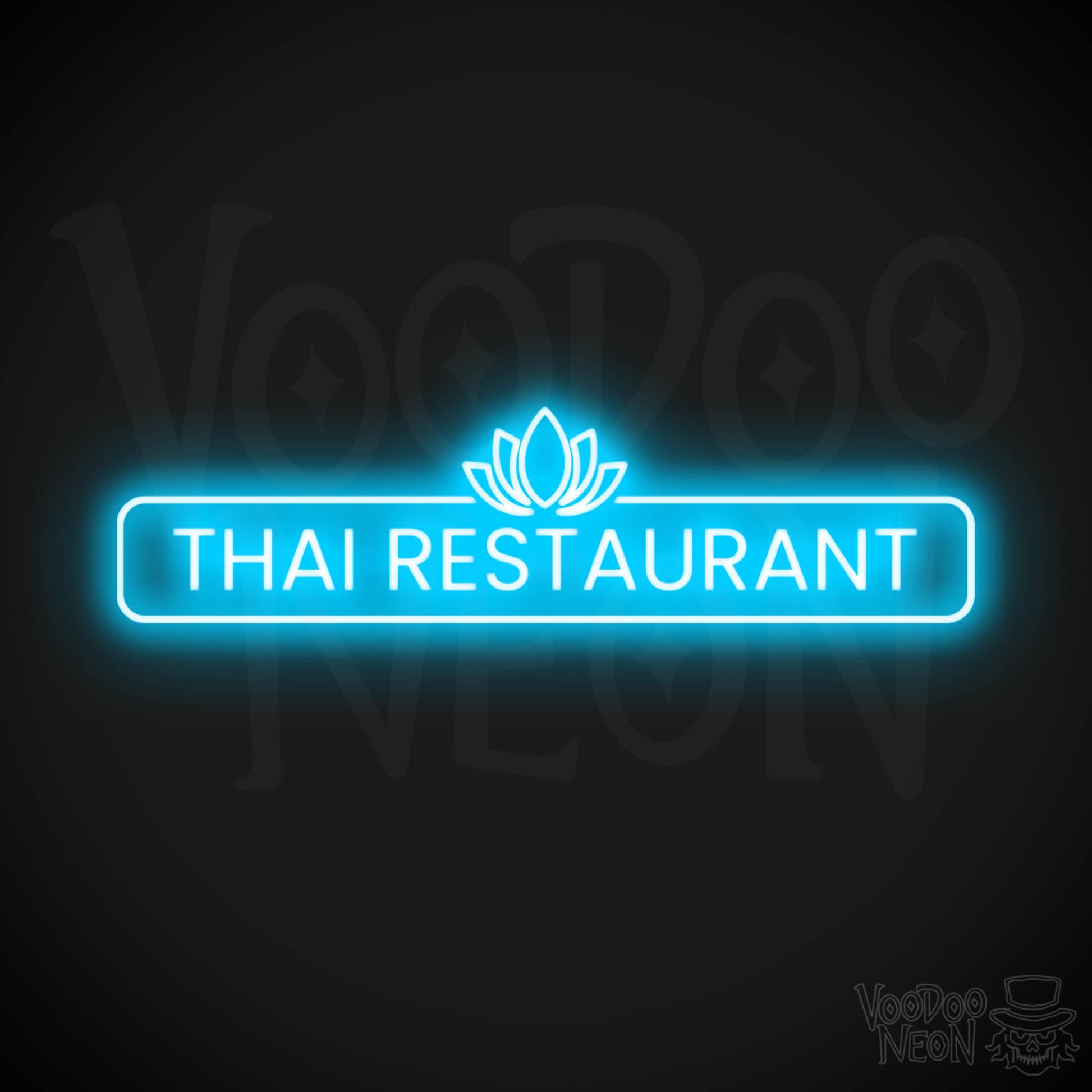 Thai Restaurant LED Neon - Dark Blue