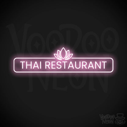 Thai Restaurant LED Neon - Light Pink