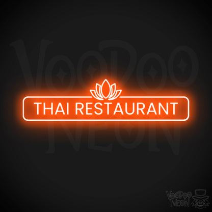 Thai Restaurant LED Neon - Orange