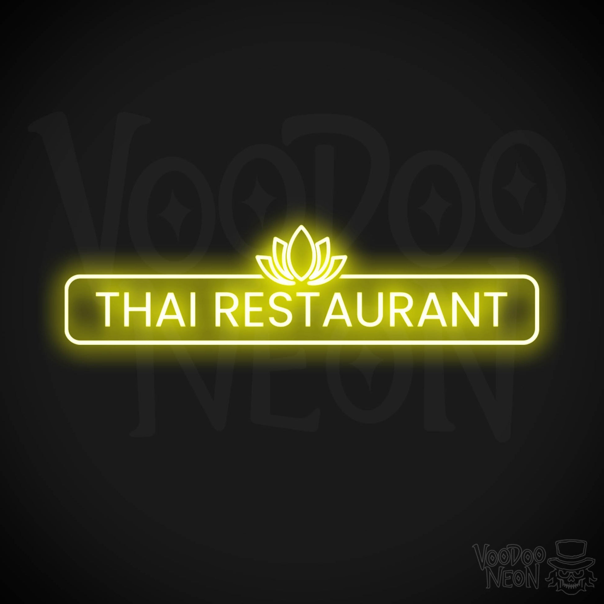 Thai Restaurant LED Neon - Yellow