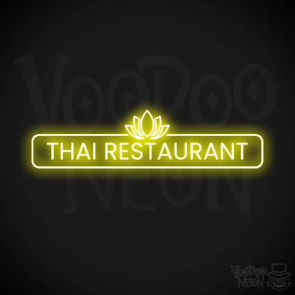 Thai Restaurant LED Neon - Yellow