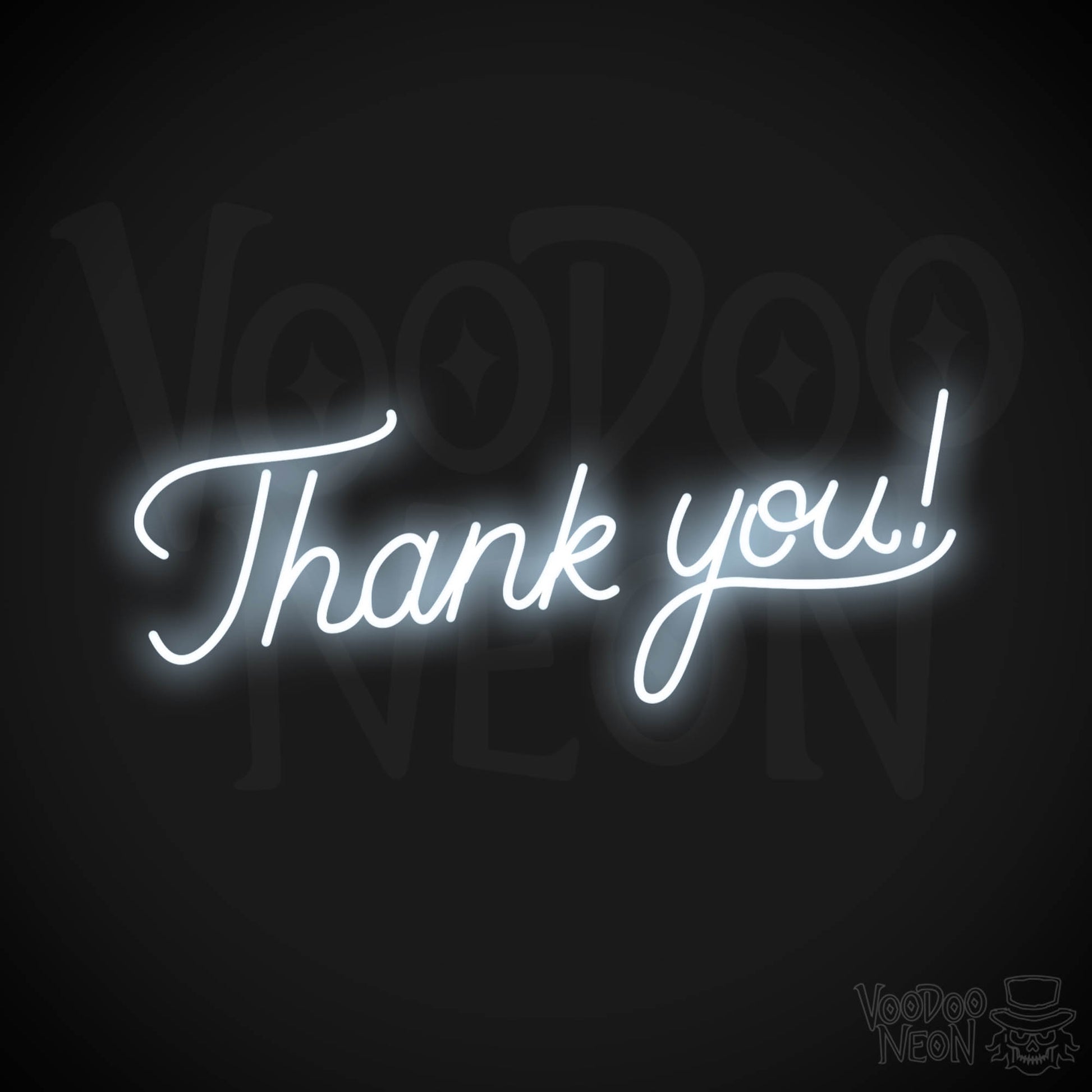 Thank You! LED Neon - Cool White