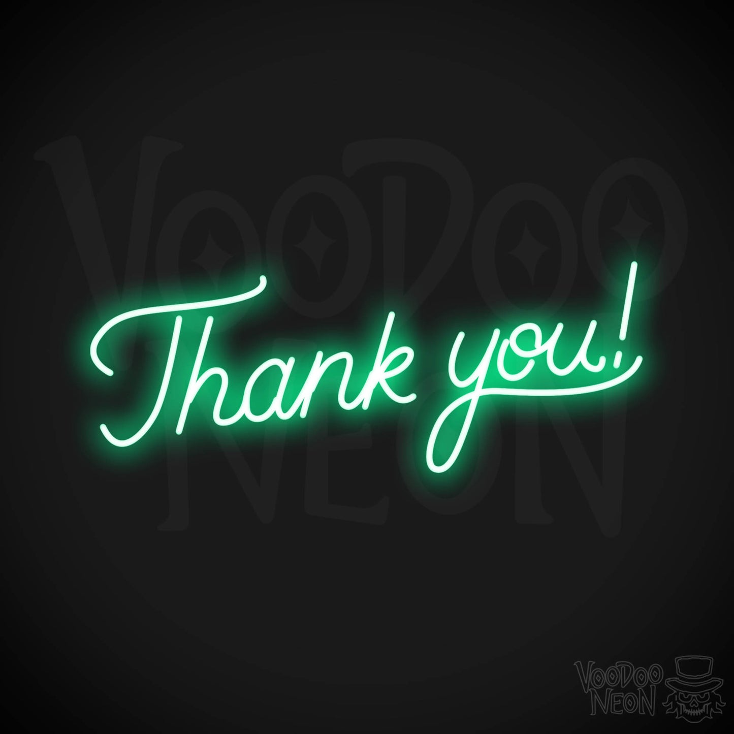Thank You! LED Neon - Green