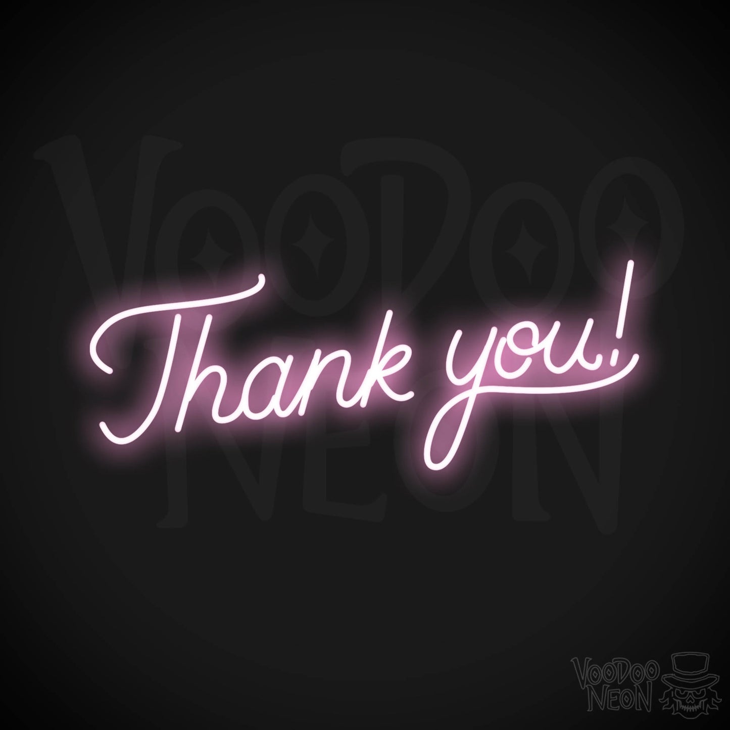 Thank You! LED Neon - Light Pink