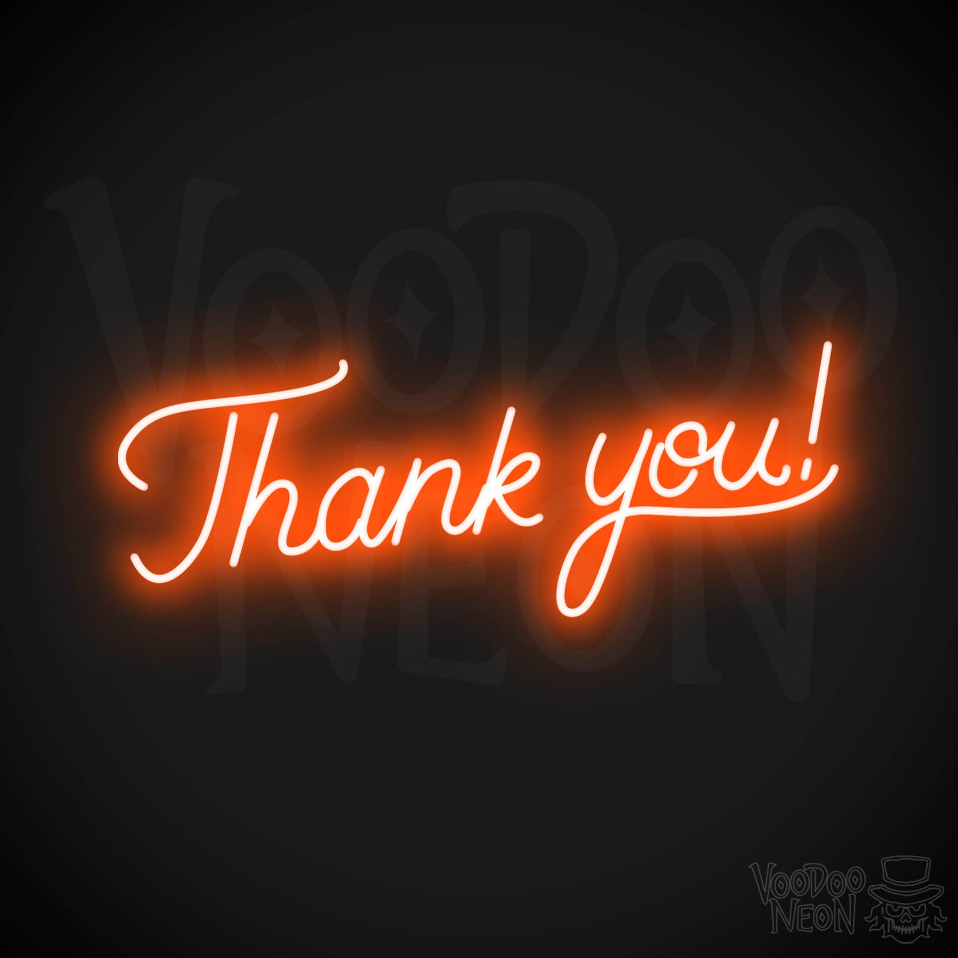 Thank You! LED Neon - Orange