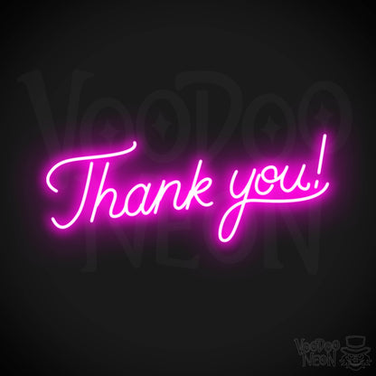 Thank You! LED Neon - Pink