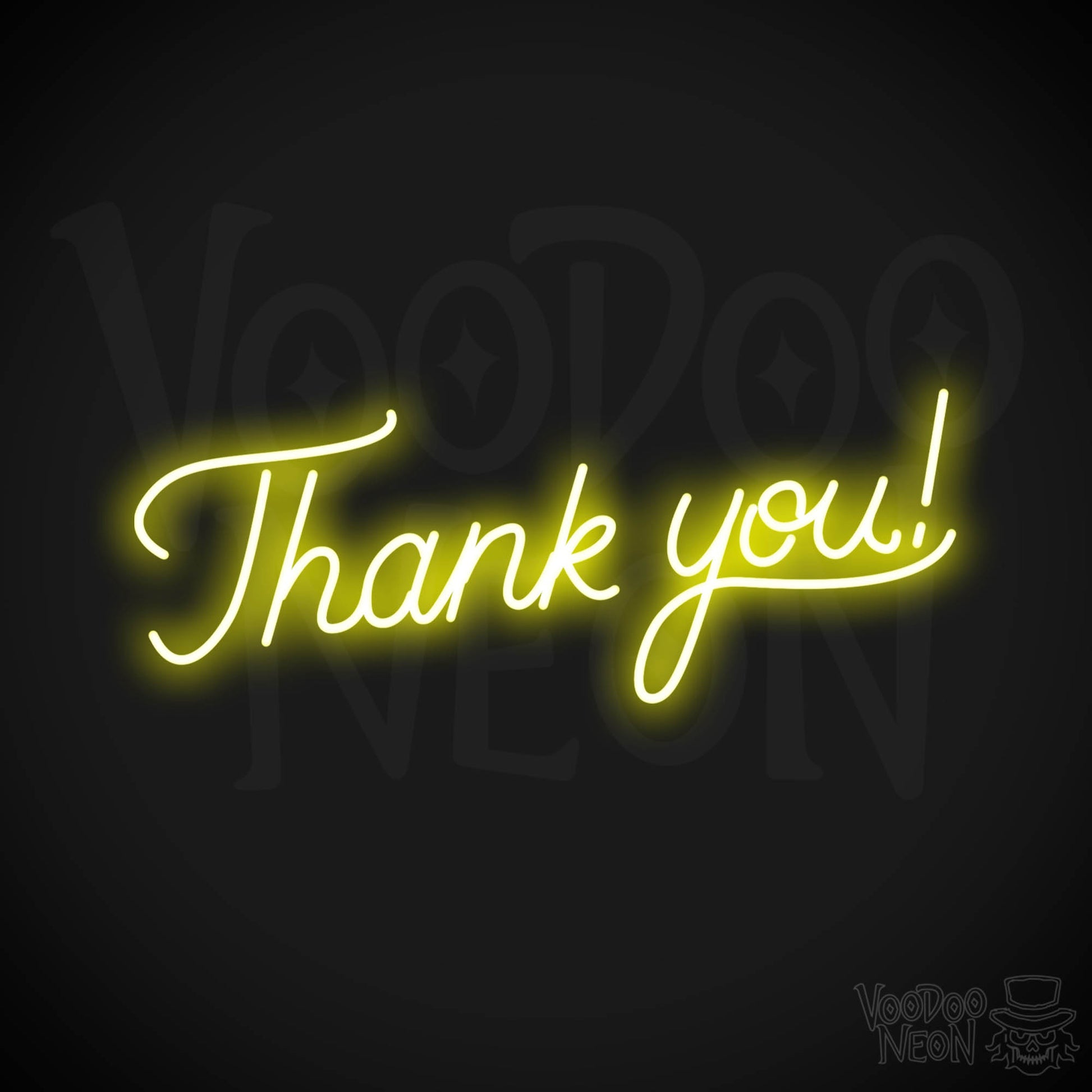 Thank You! LED Neon - Yellow
