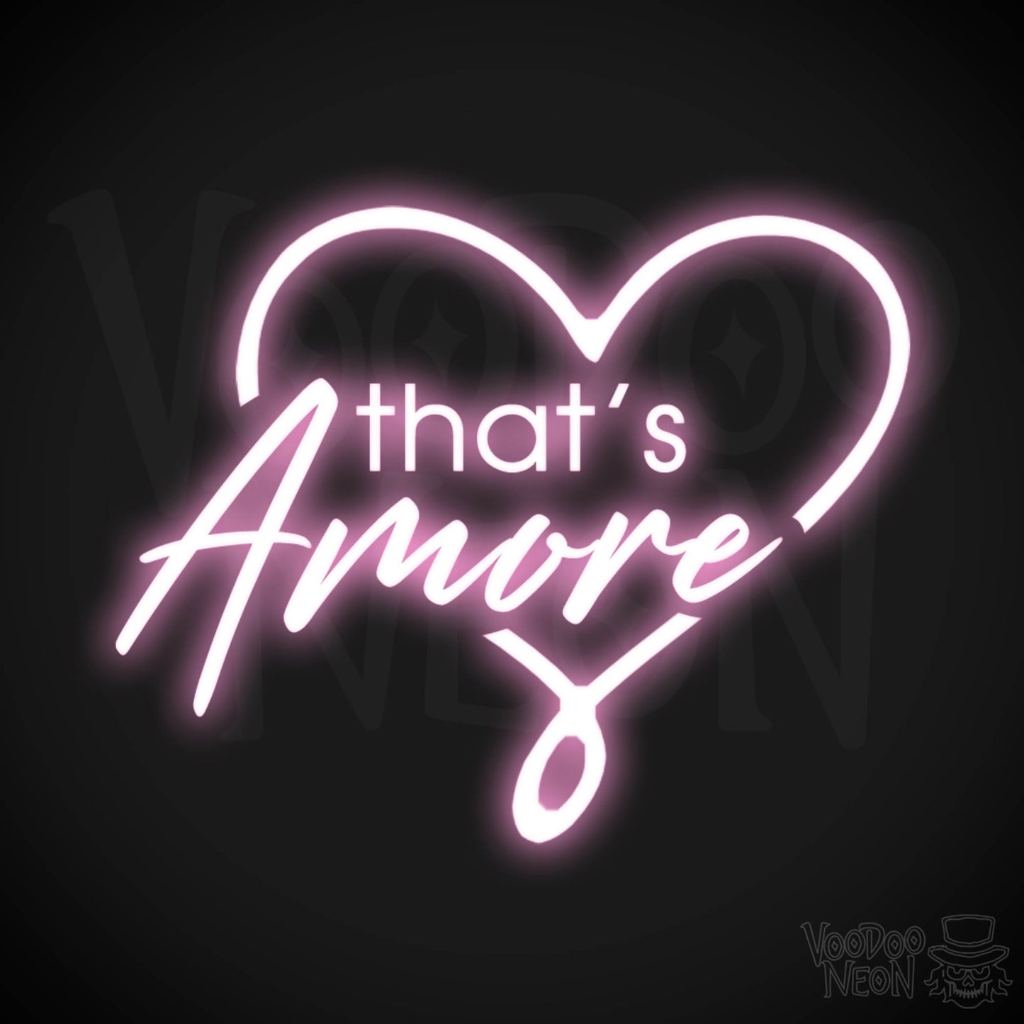 That's Amore Neon Sign - Neon That's Amore Sign - Color Light Pink