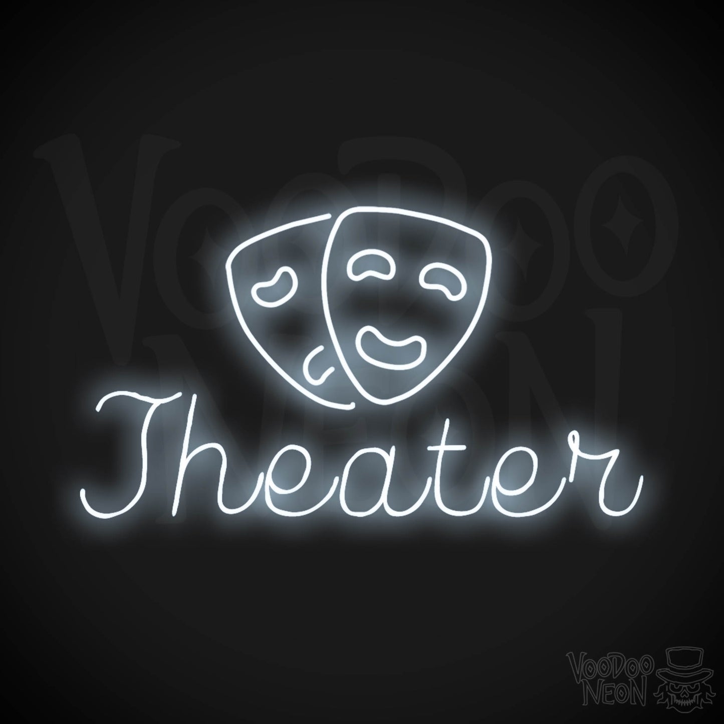 Theater Neon Sign - Neon Theater Sign - Movie Theater Signs - Color Cool White
