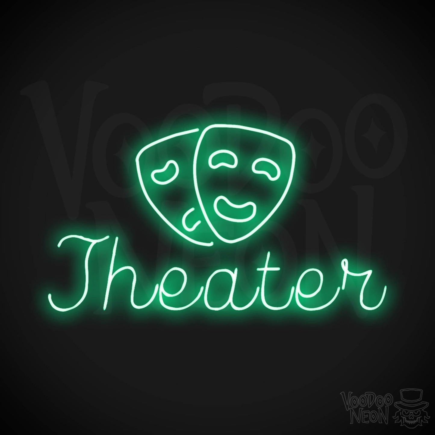 Theater Neon Sign - Neon Theater Sign - Movie Theater Signs - Color Green