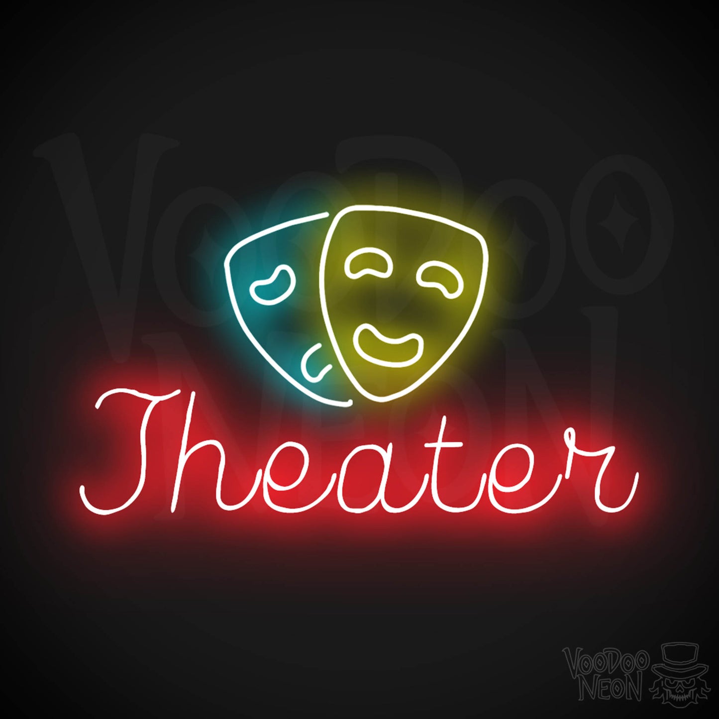 Theater Neon Sign - Neon Theater Sign - Movie Theater Signs - Color Multi-Color