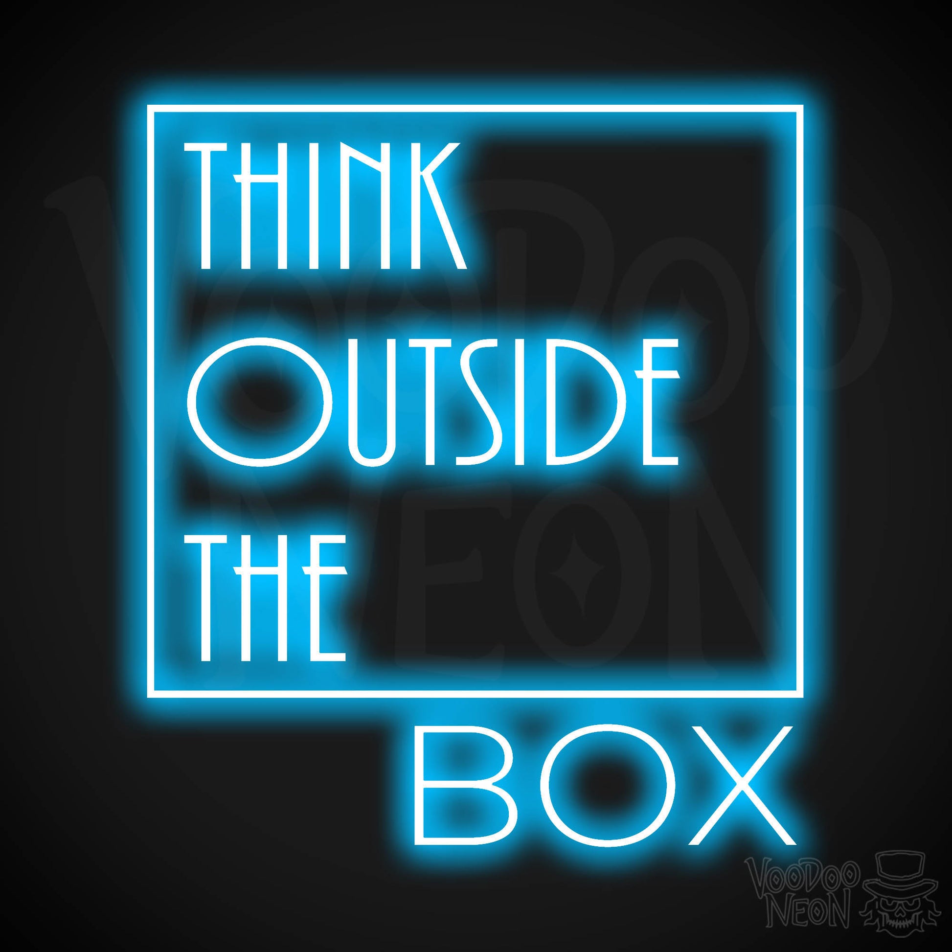 Think Outside The Box LED Neon - Dark Blue