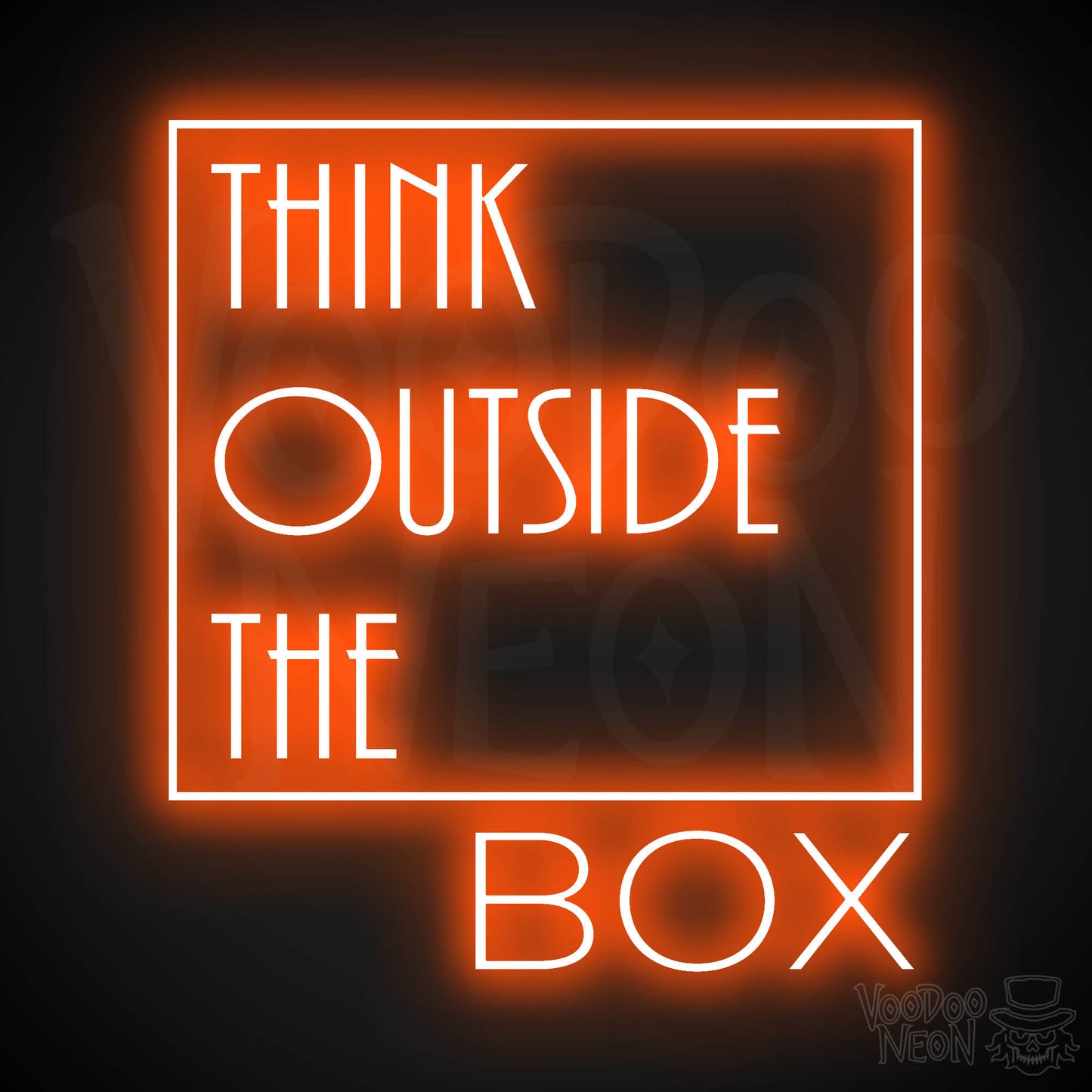 Think Outside The Box LED Neon - Orange