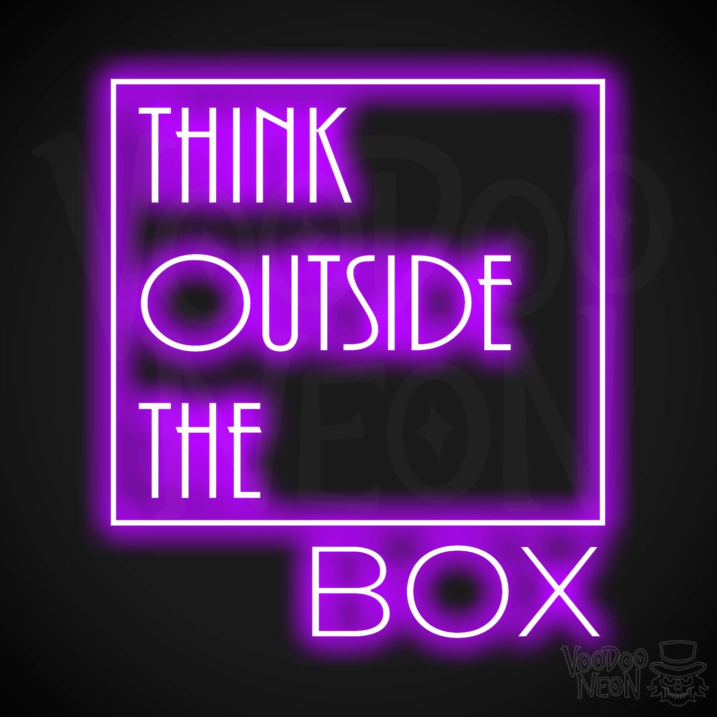 Think Outside The Box LED Neon - Purple