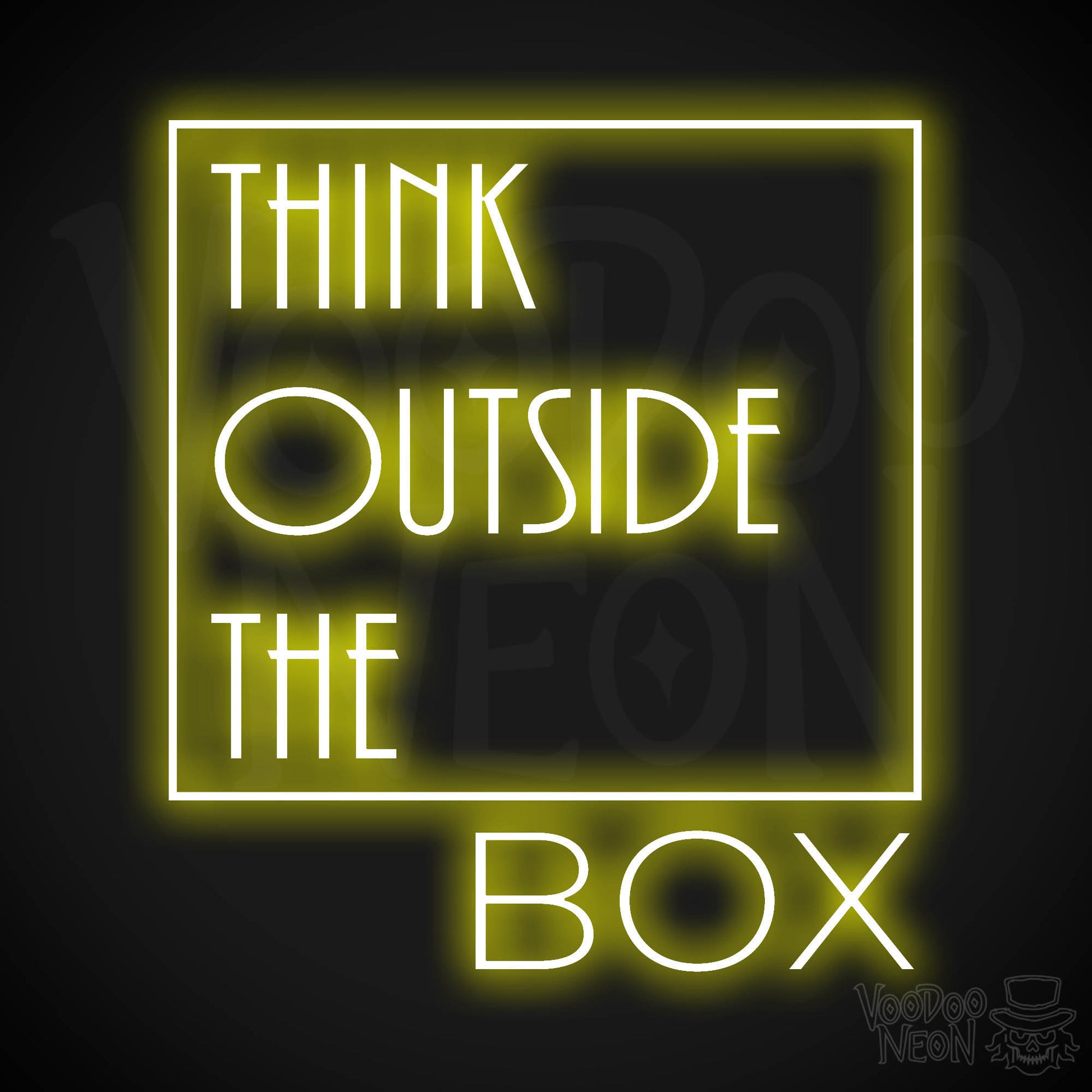 Think Outside The Box LED Neon - Yellow