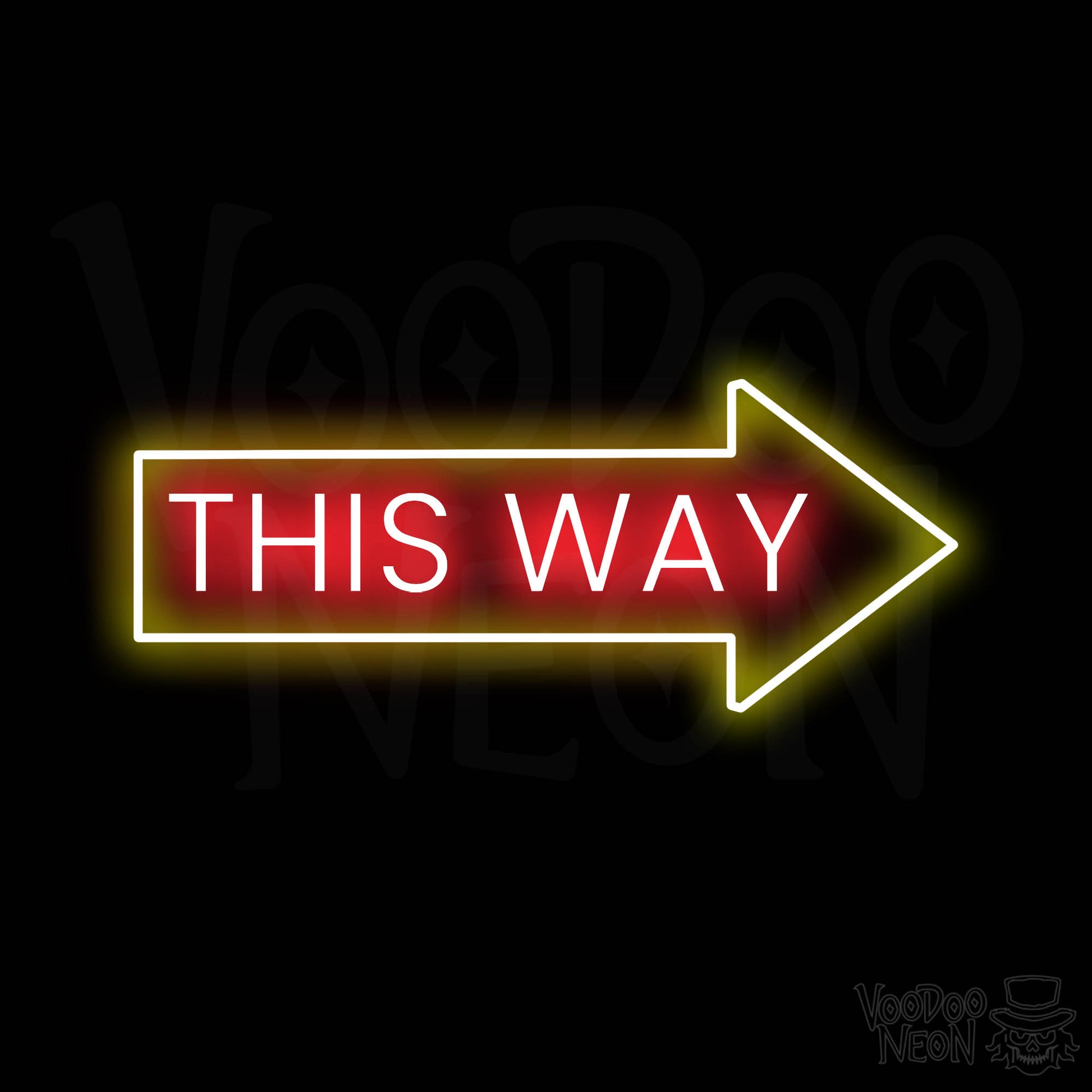 This Way Neon Sign - Multi-Color