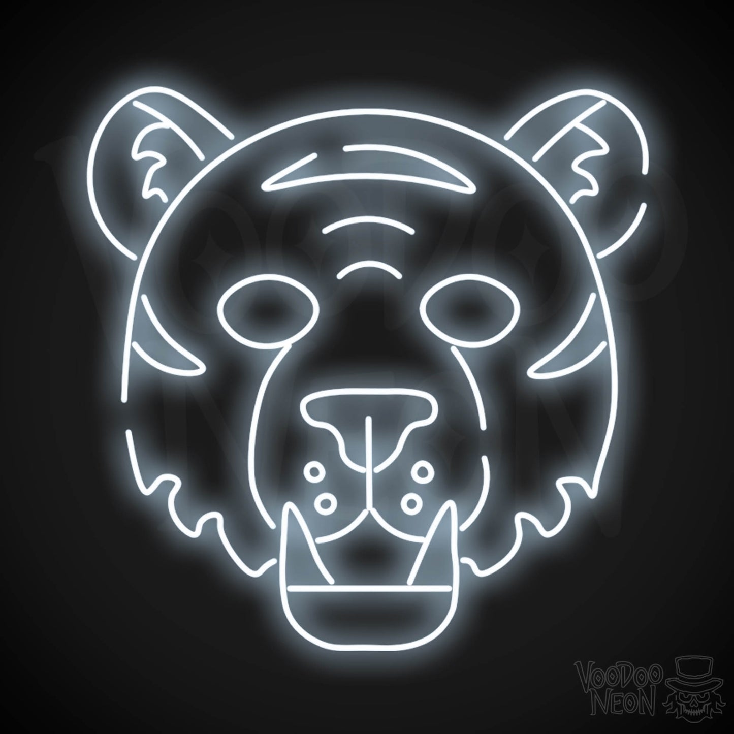 Neon Tiger Wall Art - Neon Tiger Sign - Tiger Neon Sign - LED Sign - Color Cool White
